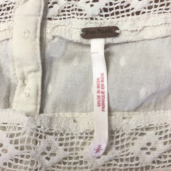 Free People Azalea Lace Boho Tunic in Mineral Size Small - Picture 7 of 12